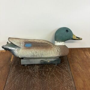 Vintage Flambeau Mallard Duck Decoy Made in USA Green Head Floating Waterfowl